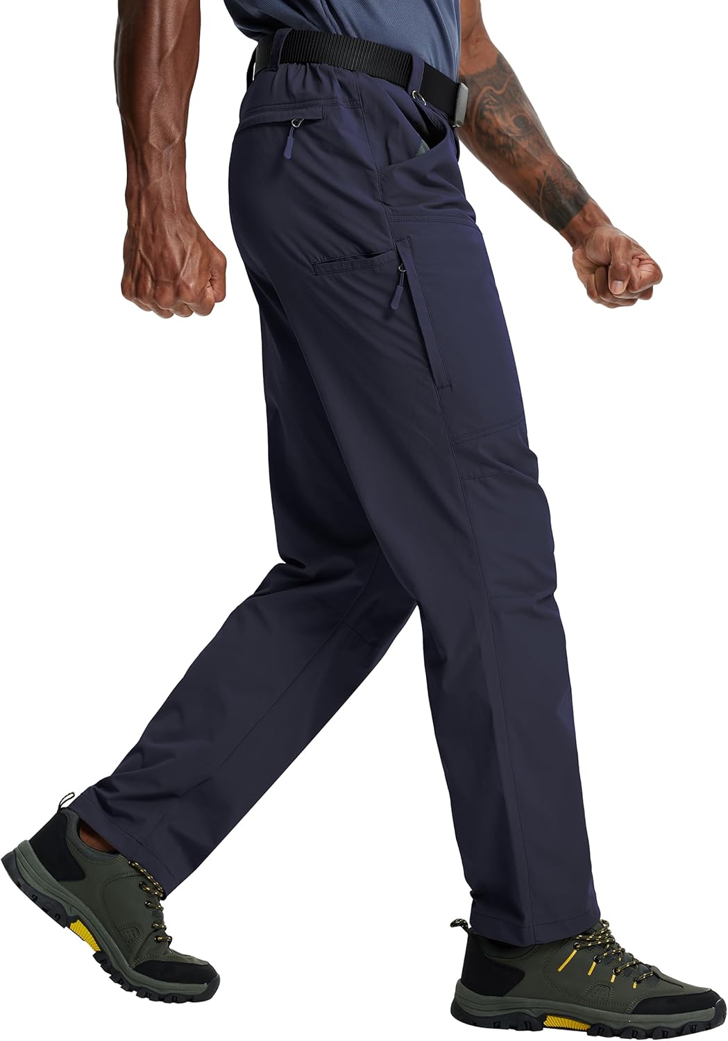 Mens Hiking Pants Lightweight Cargo Tactical Waterproof Quick Dry