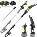 4-in-1 Pole Saw & Electric Pruning Shears - 15ft Extendable Pruner