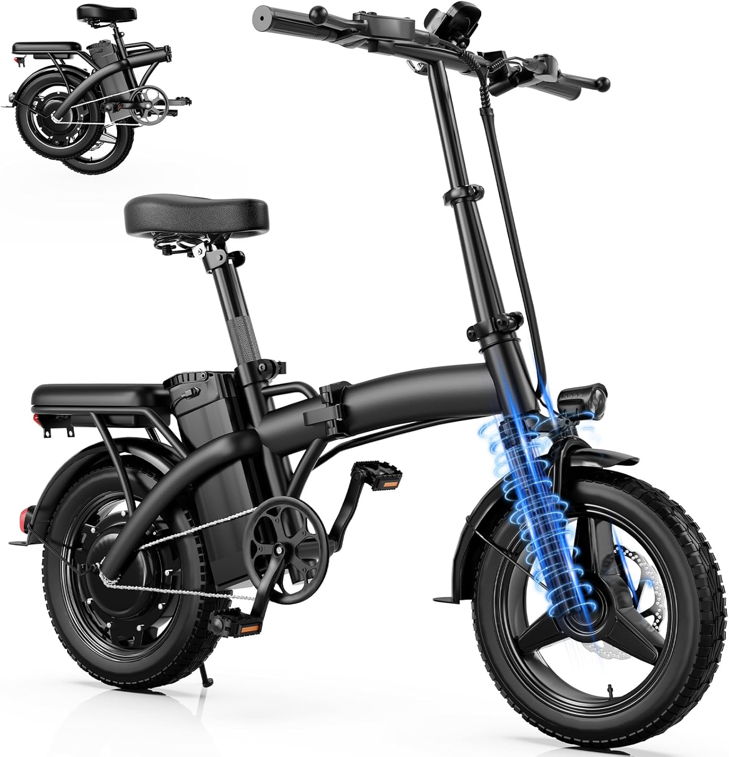 Folding Electric Bike for Adults with 500W Motor and 23MPH Speed