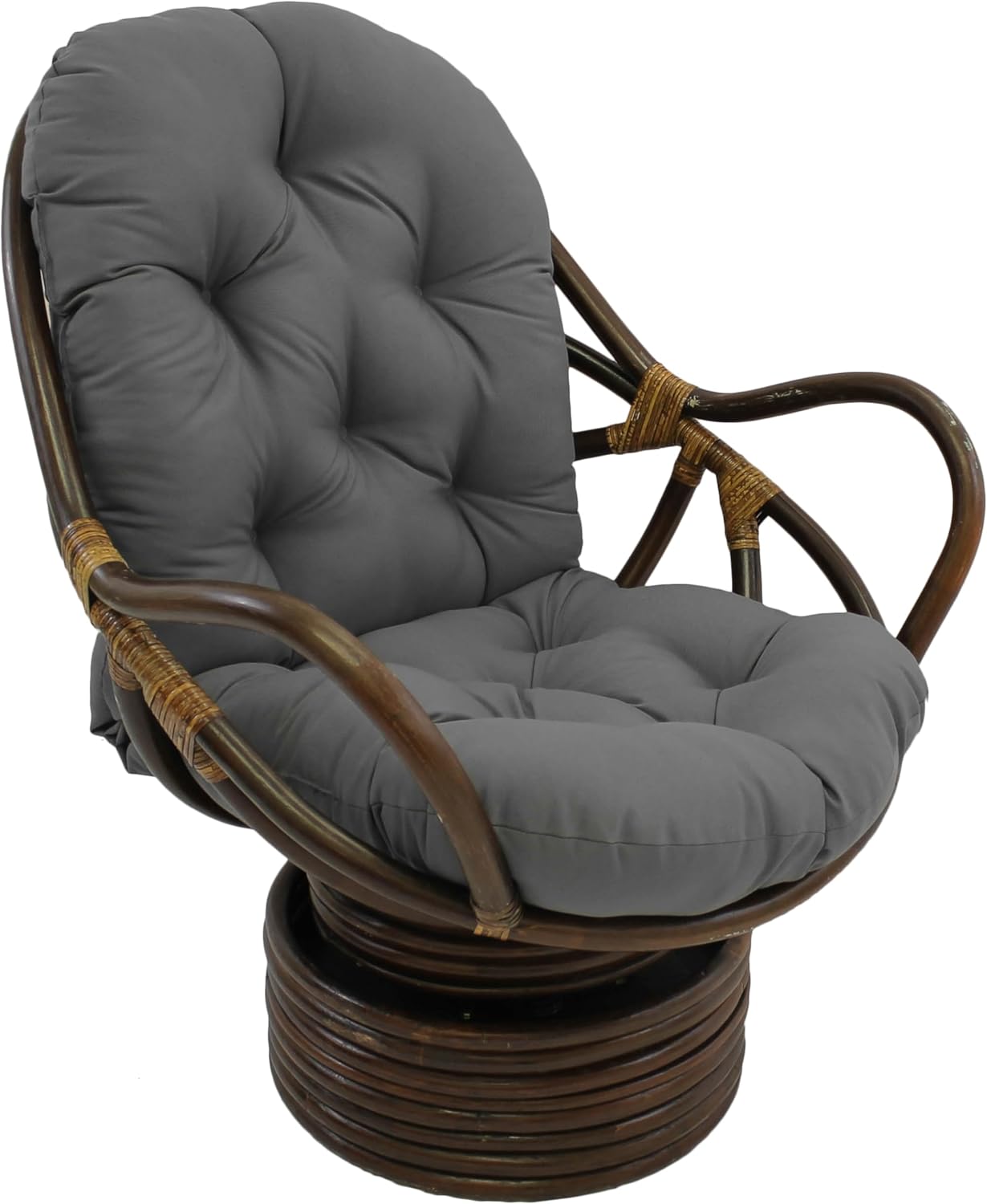 Blazing Needles Solid Twill Swivel Rocker Chair Cushion Review