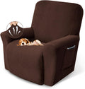 Recliner Chair Cover Slipcover - Stretch Chocolate Protector