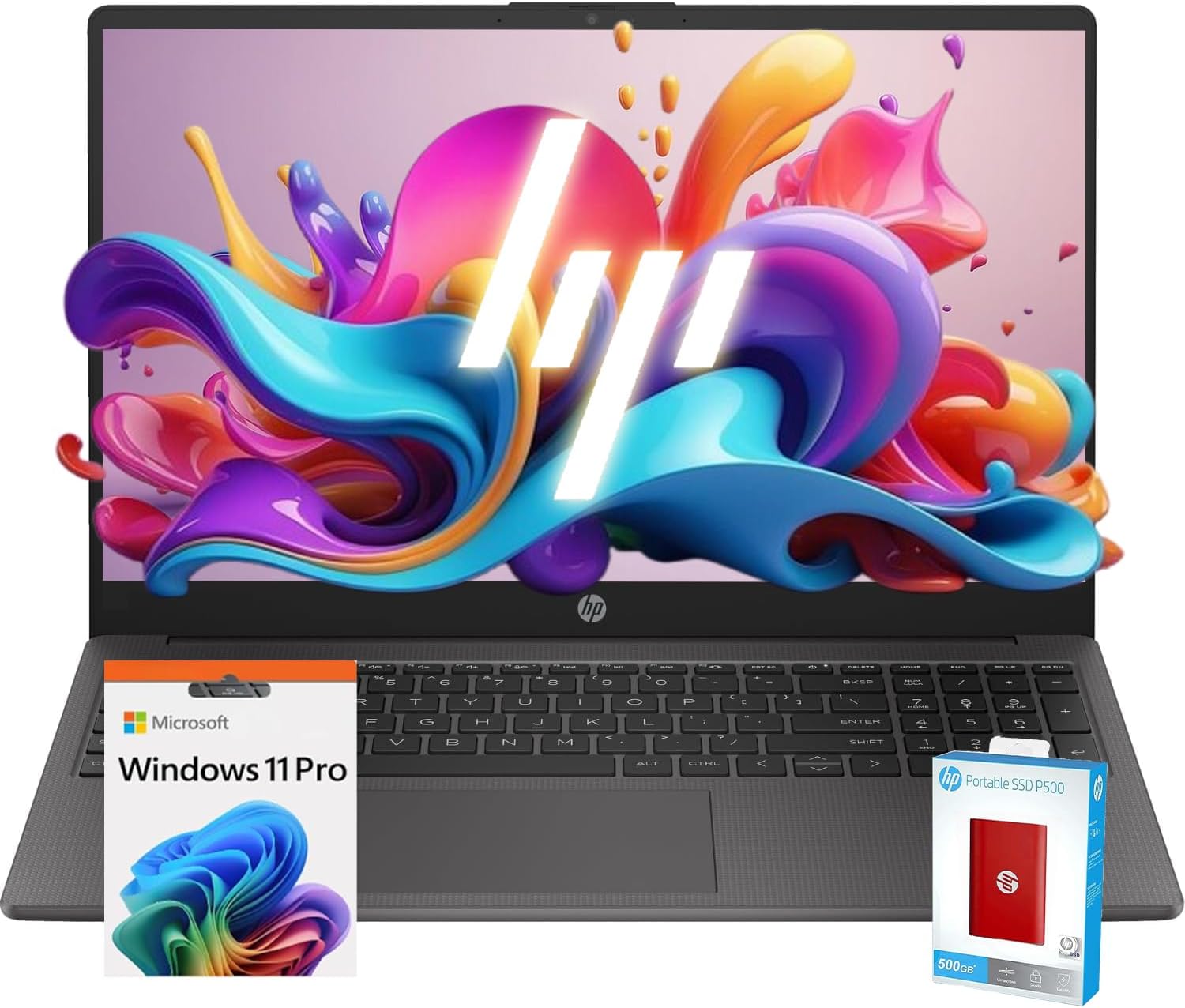 HP 255 G10 Laptop with Ryzen 5, 32GB RAM, 2.5TB SSD