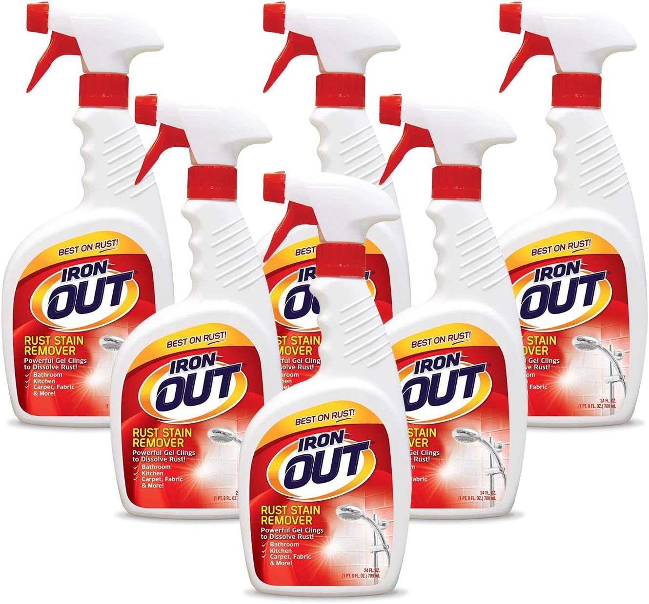 Iron OUT Spray Gel Rust Stain Remover for Tough Stains
