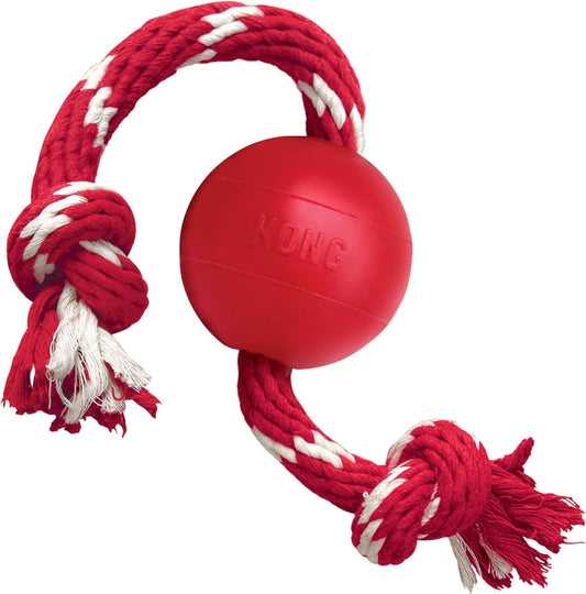 Durable KONG Red Dog Ball - Easy Throw & Tug Toy