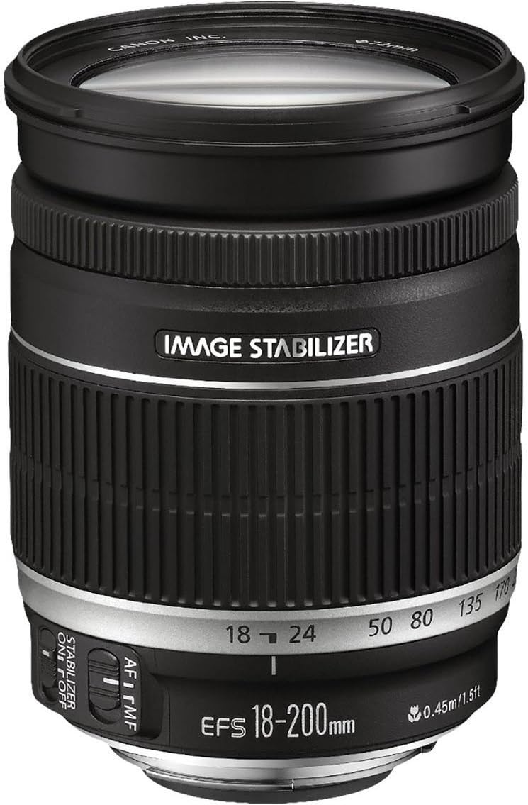 Canon EF-S 18-200mm Standard Zoom Lens for DSLR Cameras