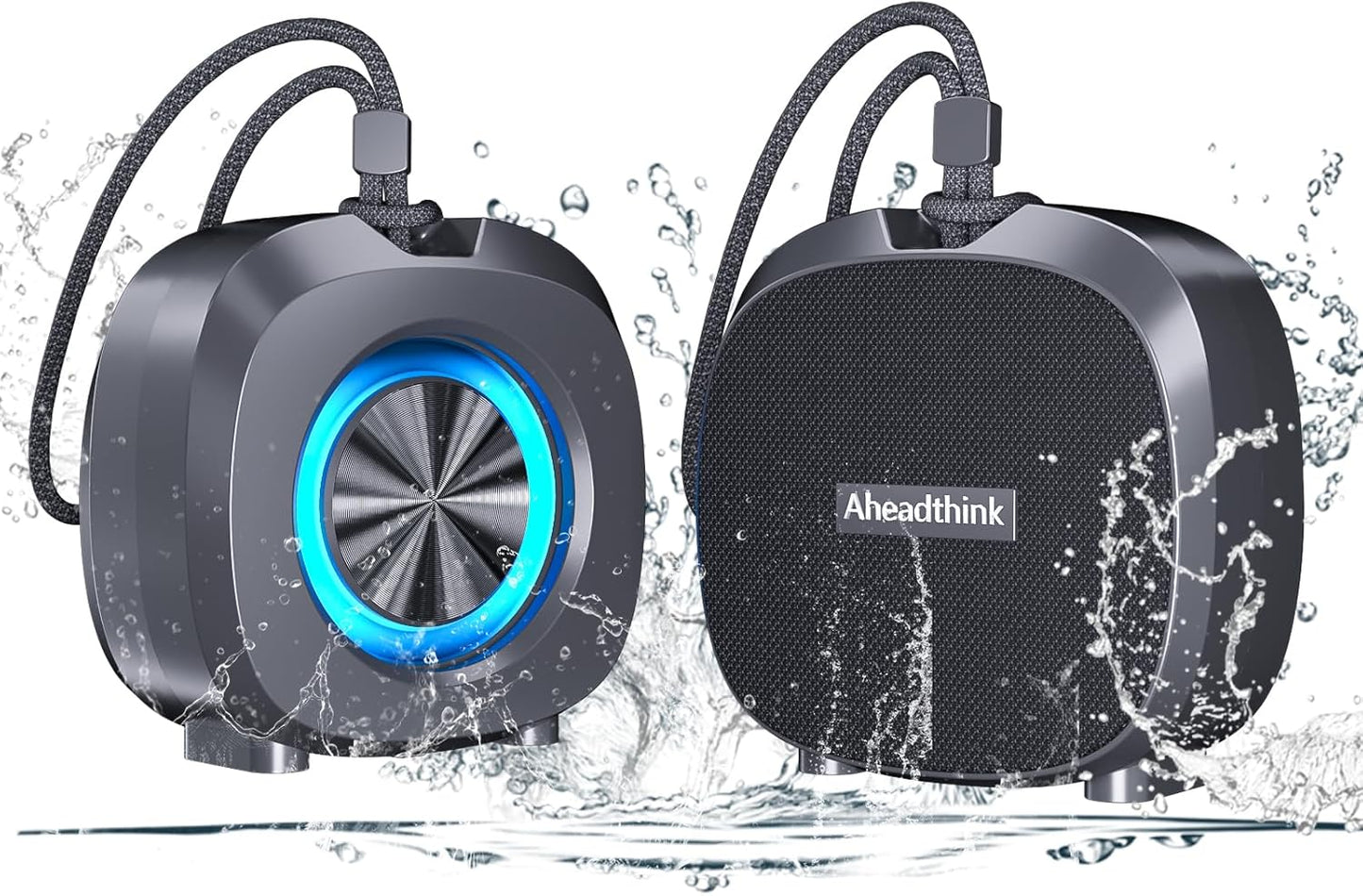 Portable Bluetooth Speaker: Loud Stereo, Waterproof, RGB Lights