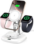 Dual Fast Charger for Apple Watch 10/9 - 4 in 1 Magnetic Stand