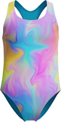 Speedo Girl's Swimsuit One Piece Closed Racerback - Chlorine Tough