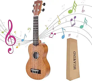 Soprano Ukulele for Beginners - Mahogany 21 Inch Starter Ukelele