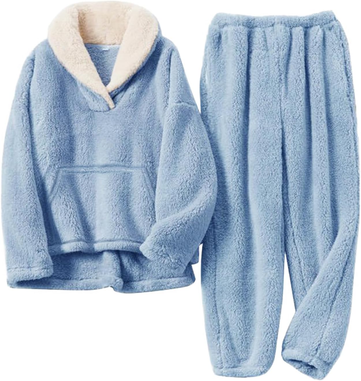 Girls Fuzzy Fleece Pants Set for Winter Fun and Comfort