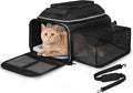 Soft-Sided Expandable Pet Carrier for Small Dogs and Cats 17x12x8.5in