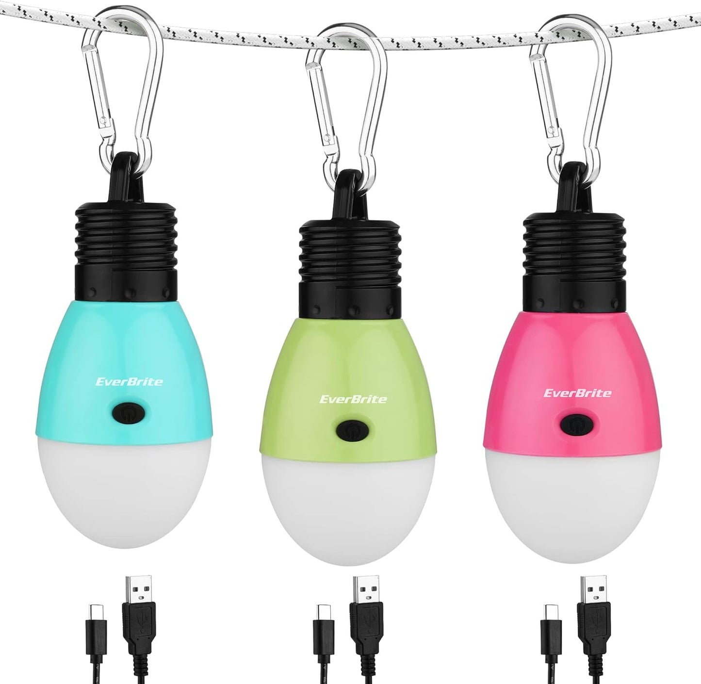 Portable Rechargeable Tent Lantern - 3 Modes