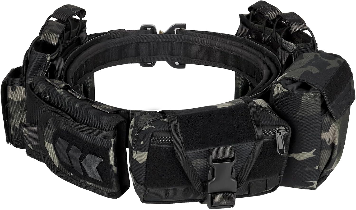 BOMTURN Tactical Battle Belt with Pouches for Law Enforcement
