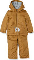 Baby Boys 2-Piece Snowsuit Set - Cozy Fleece Lined Jacket
