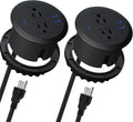 2PCS 3 Inch Desktop Power Grommet - Flush Mount USB C Fast Charging