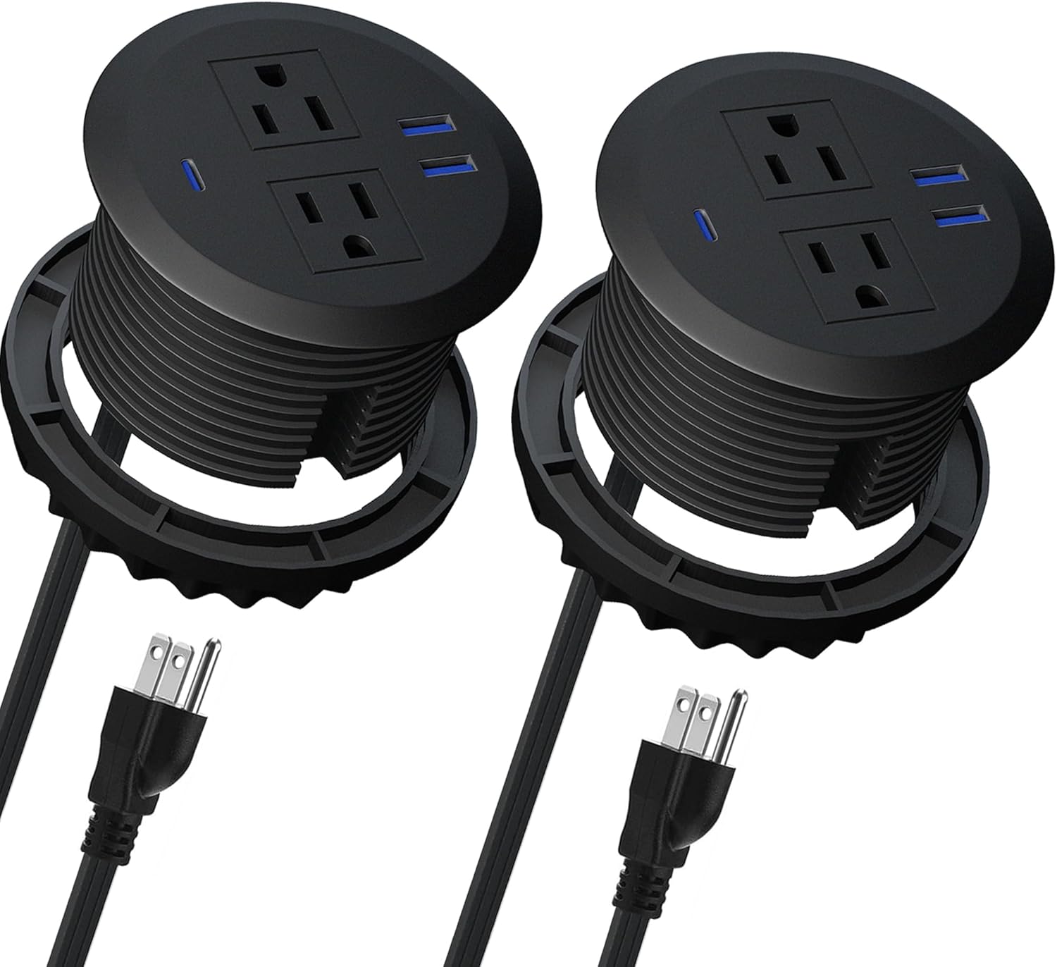 2PCS 3 Inch Desktop Power Grommet for Fast Charging Needs