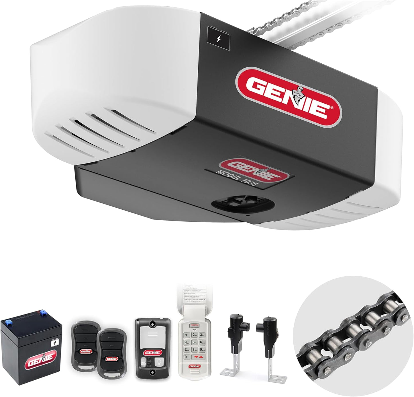 Genie Chain Drive 750 Garage Door Opener with Battery Backup