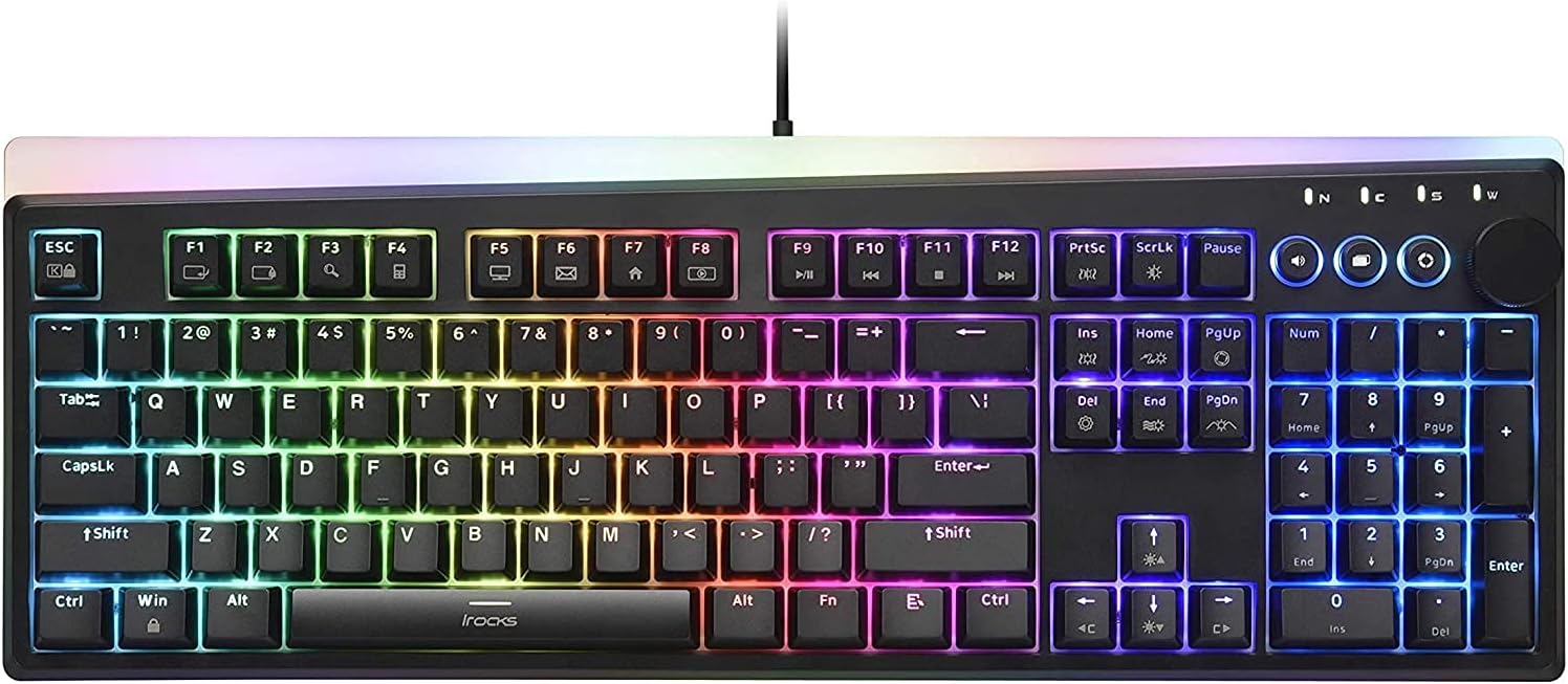 i-rocks K71M RGB Gaming Keyboard: Gateron Brown Switches
