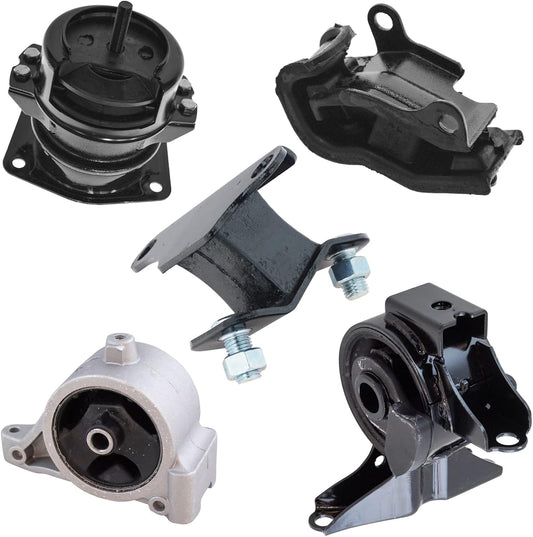 TRQ Engine & Transmission Mount Kit for Honda Pilot Vehicles