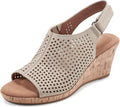 Rockport Women's Briah Perf Sling Wedge Sandal - Comfortable Lift