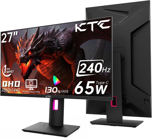 Immersive Gaming Experience: KTC 27'' 240Hz QHD Monitor