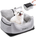 BurgeonNest Dog Car Seat for Small Dogs - Secure, Removable Booster