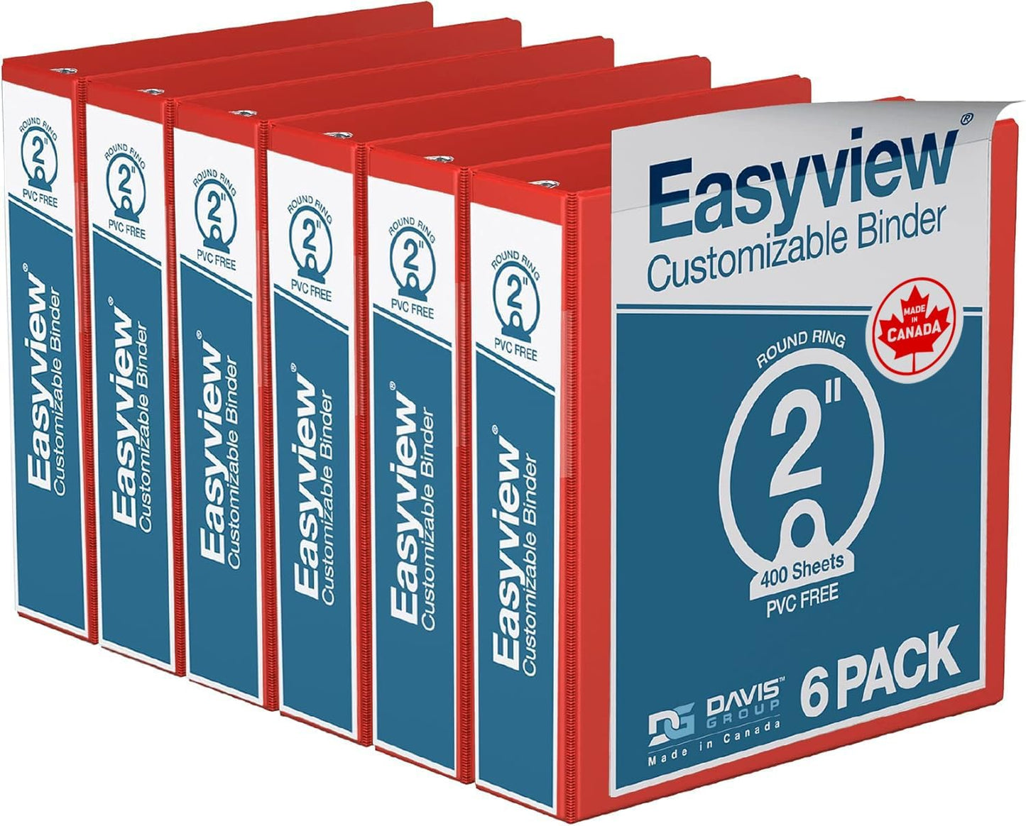 Easyview Premium 3-Ring Binders for School and Office Use