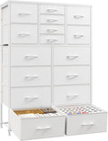 57H Dresser for Bedroom with Multiple Drawers and Storage