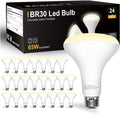 BR30 LED Light Bulb 65W Equivalent 24 Pack - Warm 2700K Flood
