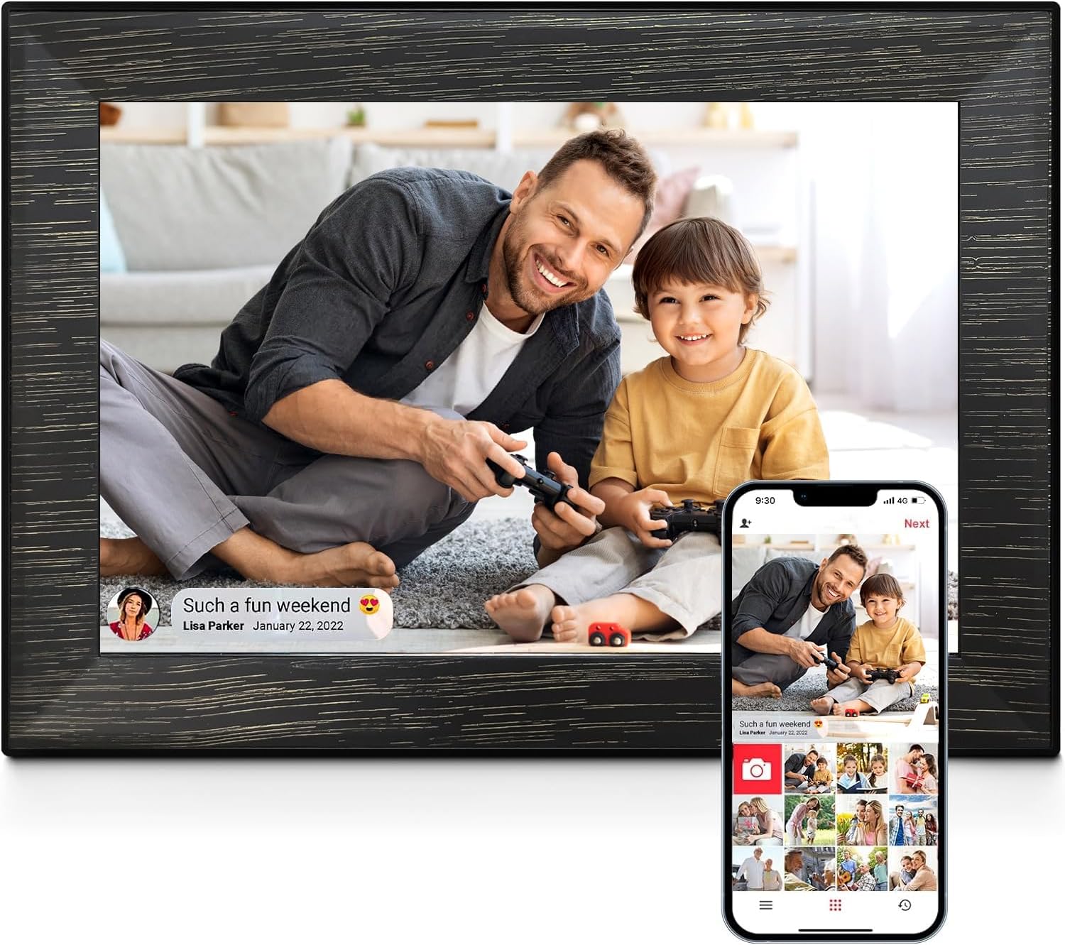 10.1 Inch Uhale WiFi Digital Picture Frame with 32GB Storage