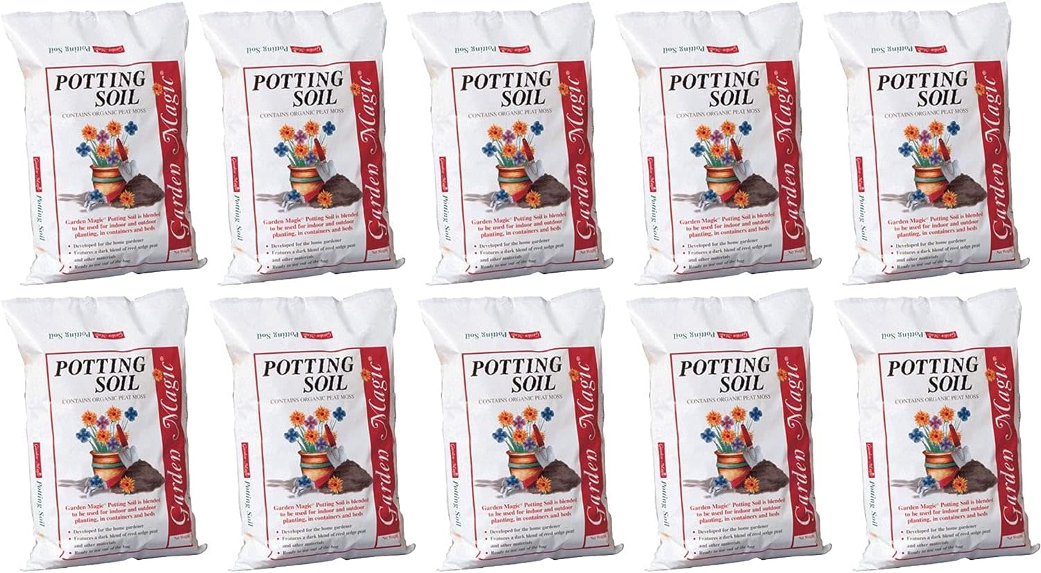 Michigan Peat Garden Magic Potting Soil Mix for Container Gardening