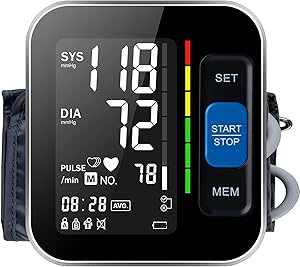 Blood Pressure Monitor for Home Use with Large LCD Display