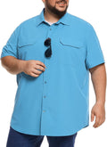 Big and Tall Mens Fishing Shirt with UPF 50+ Sun Protection