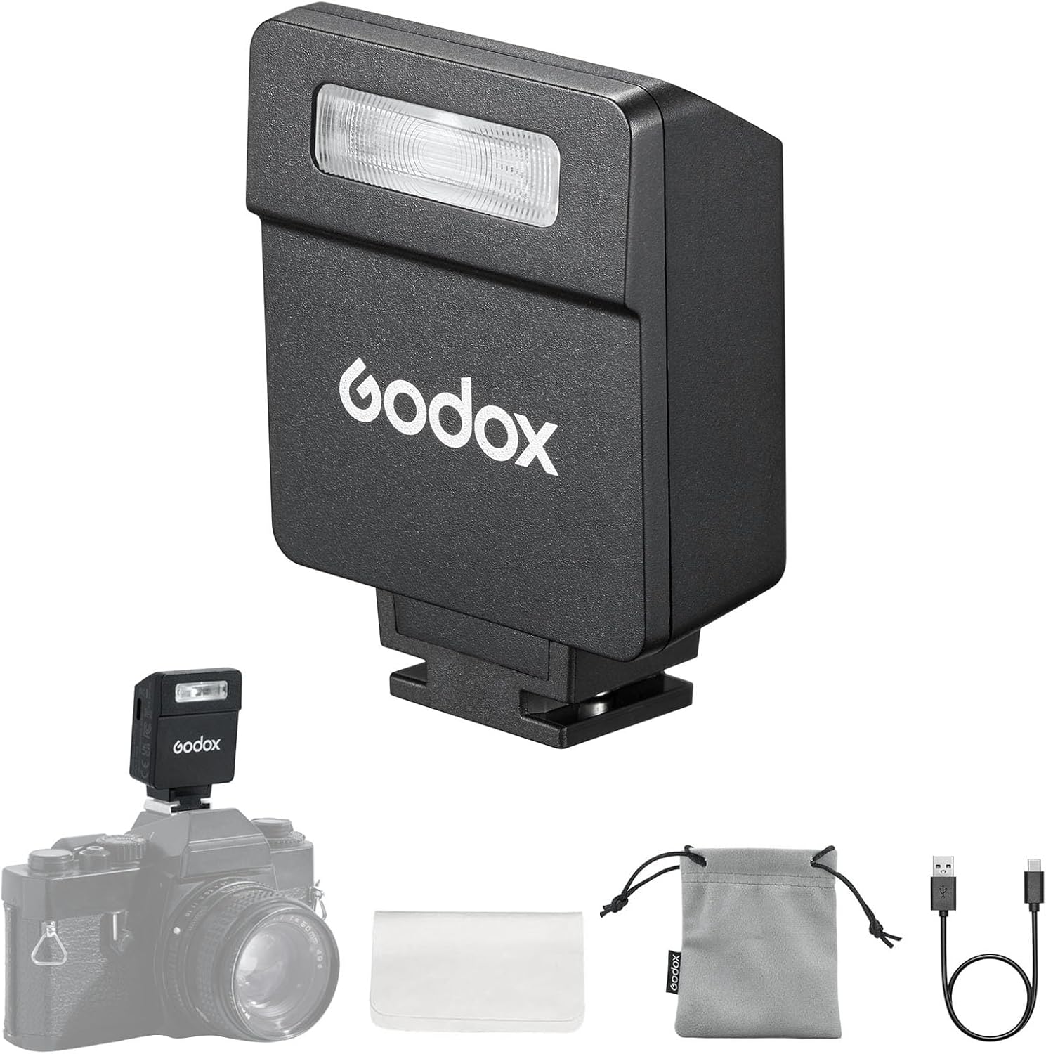 Godox iM22 Camera Flash with Built-in Battery for Photographers