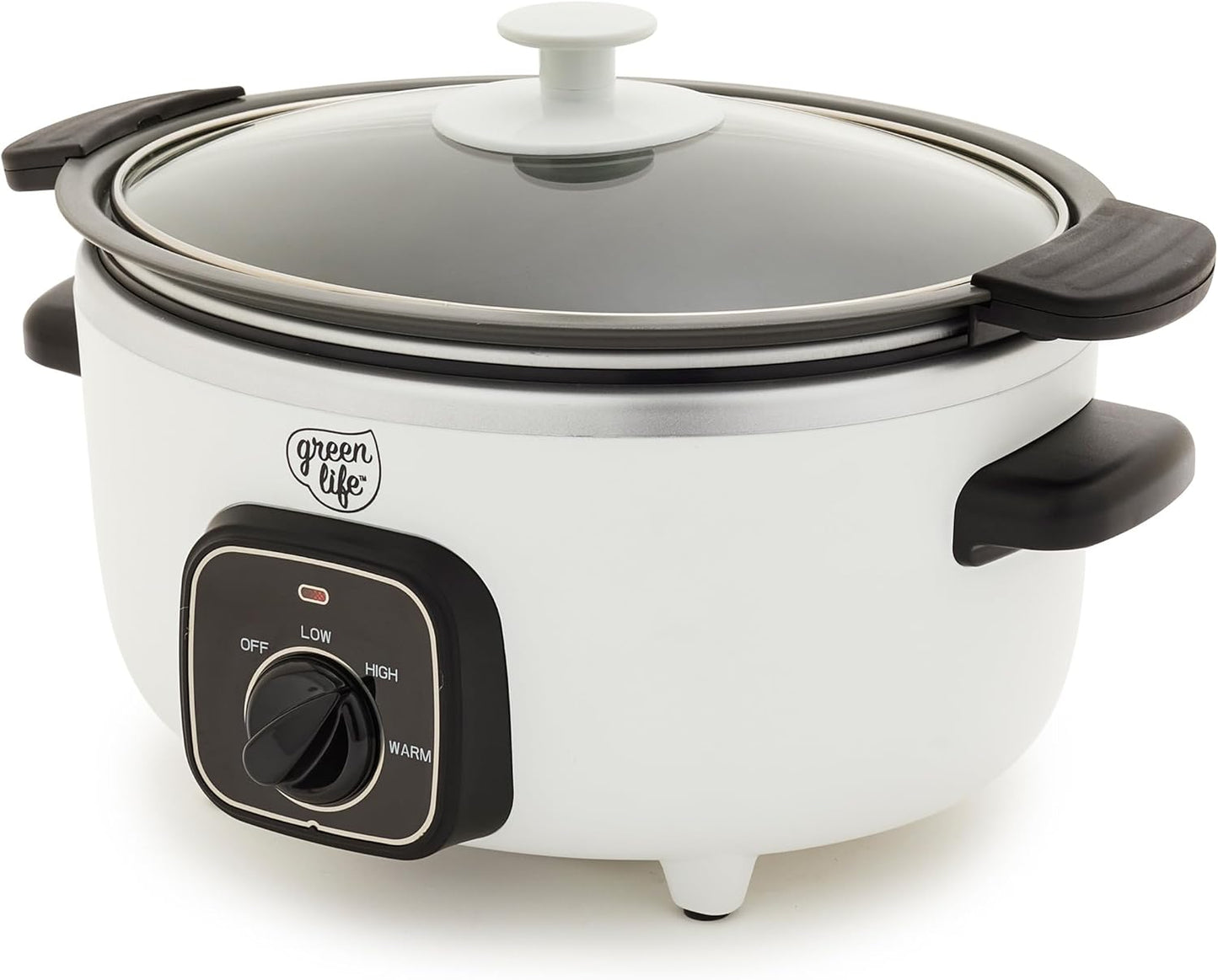 GreenLife 3.5QT Slow Cooker with Non-Toxic Ceramic Nonstick