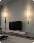 2 Pack Dimmable Floor Lamps for Living Room - Remote & Foot Switch