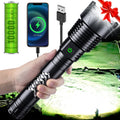 Super Bright LED Flashlight 6000 Lumens Rechargeable - Long Handle
