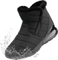 Men's Winter Waterproof Snow Boots Mid-Calf Slip On - Warm & Non-Slip