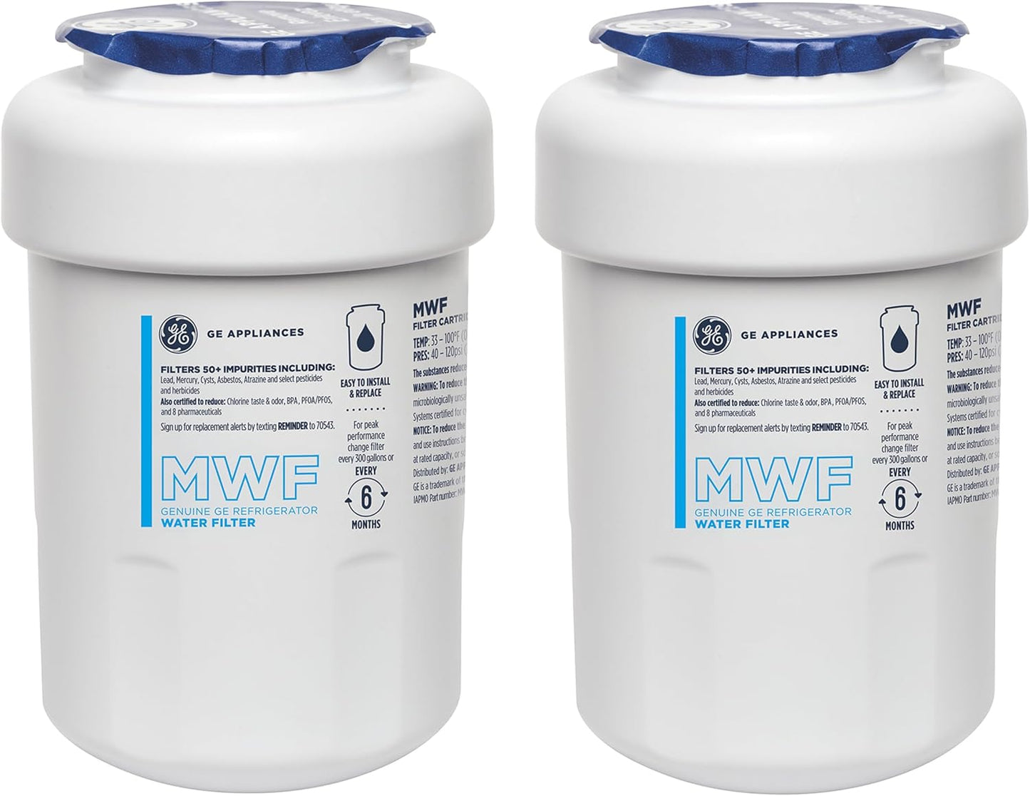 GE MWF Refrigerator Water Filter for Clean, Safe Drinking Water