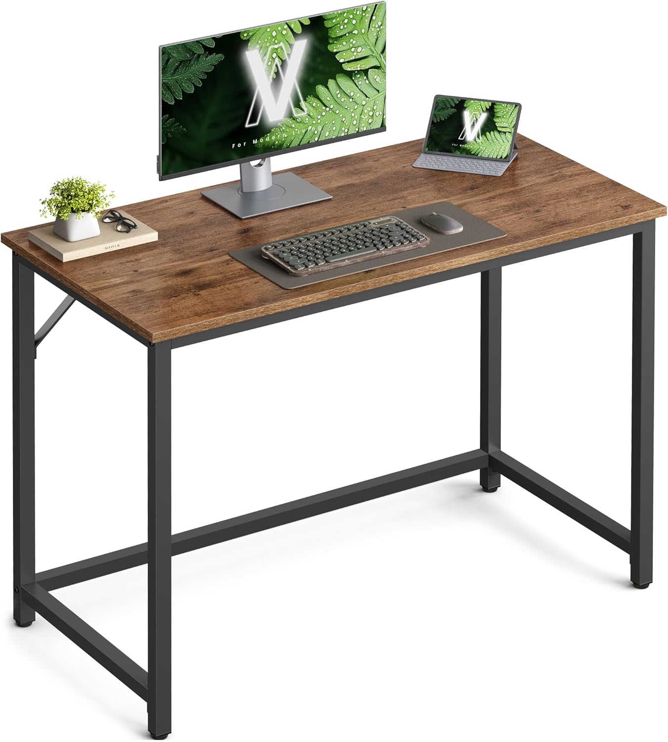 VASAGLE Computer Desk for Small Spaces, Industrial Style Design