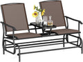 Tangkula 2 Person Swing Glider Chair - Cozy Outdoor Loveseat