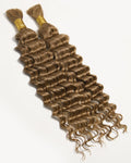 Boho Human Hair for Braiding #27 Honey Blonde - Deep Wave, 24 in