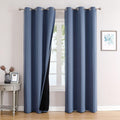 100% Blackout Curtains 78 in Long for Bedroom - Total Room Darkening