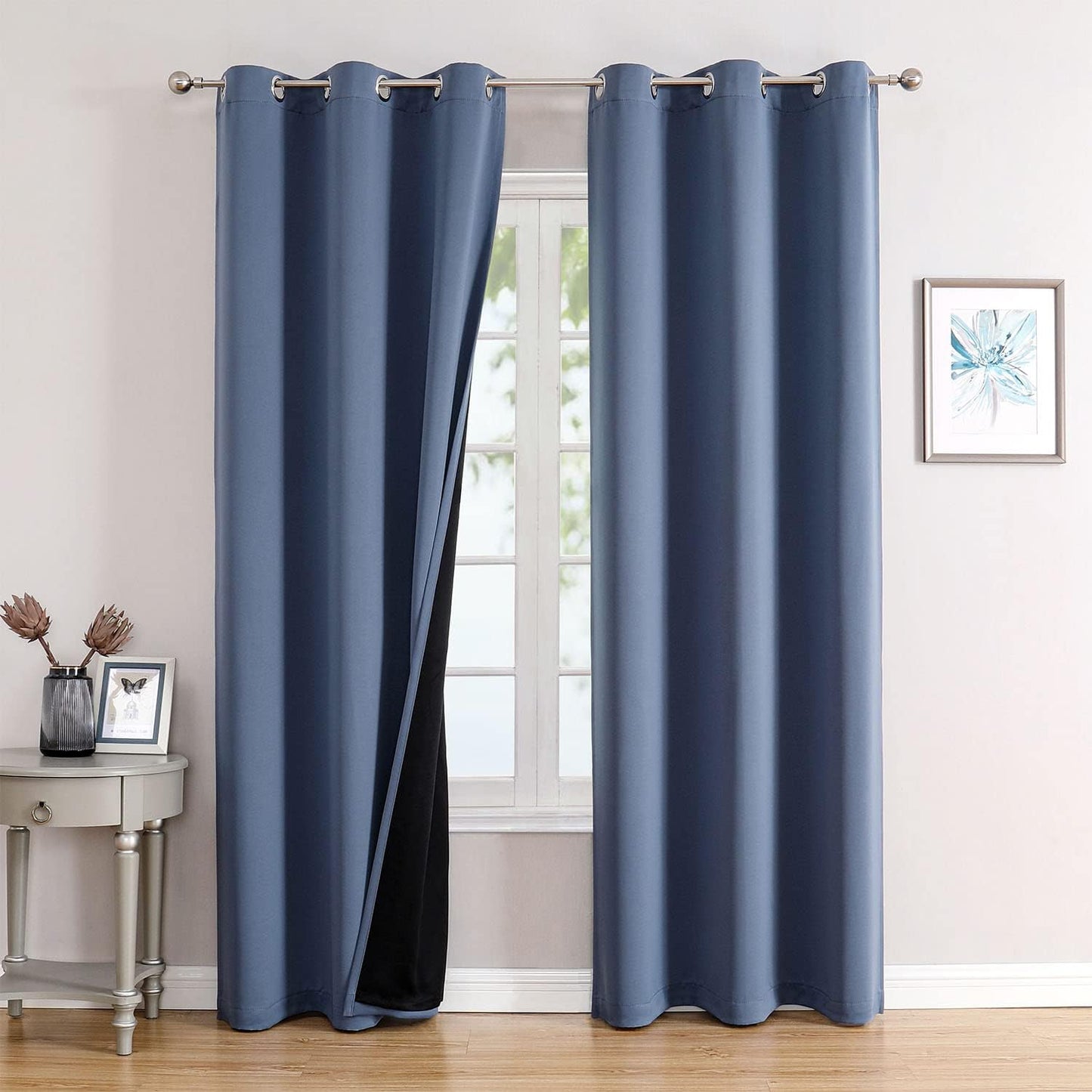 ChrisDowa 100% Blackout Curtains for Total Darkness and Comfort