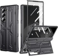 Samsung Z Fold 6 Case Stand Slim Hinge Case with Screen Protector