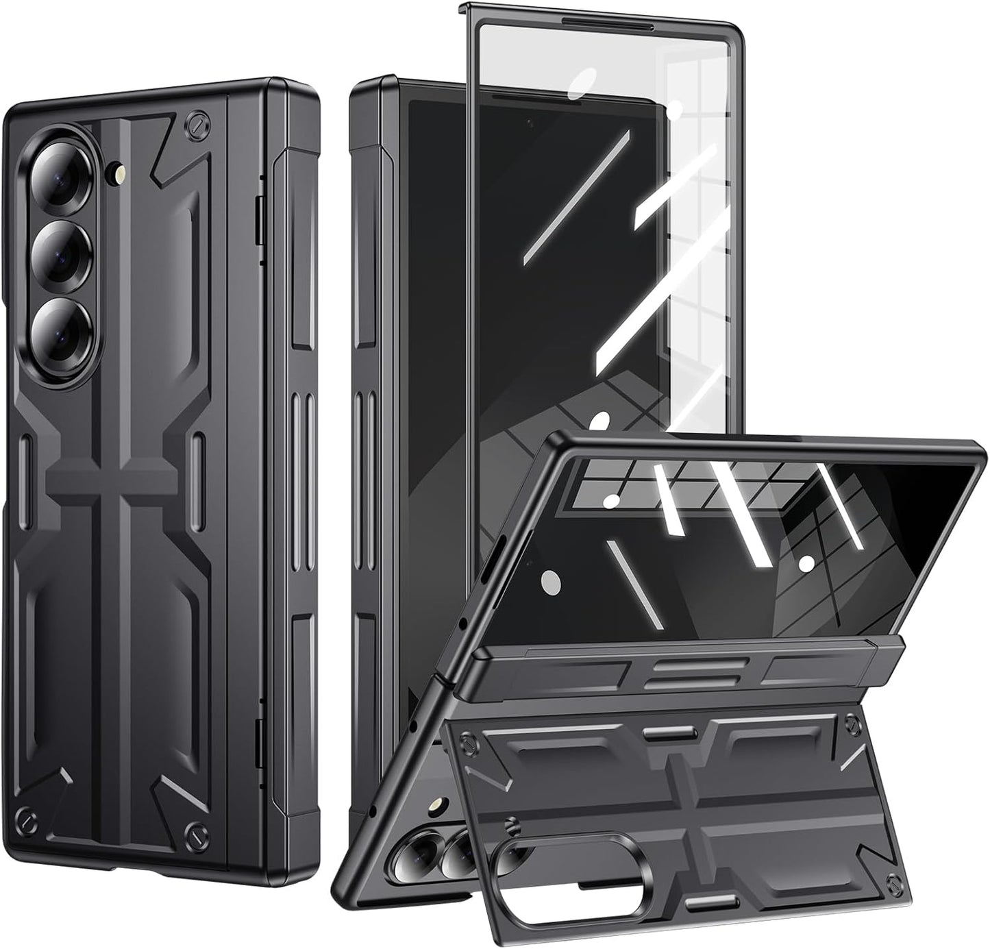 Samsung Z Fold 6 Case Stand: Slim Hinge Case with Protector