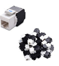 Cable Matters UL Listed 25-Pack 180 Degree RJ45 Keystone Jack - Tool