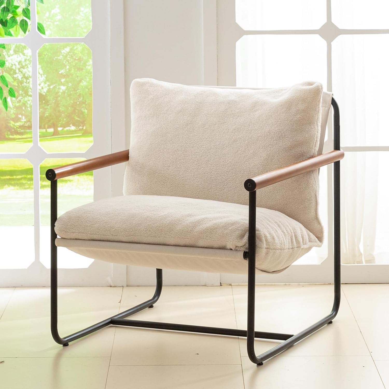 HIGOGOGO Modern Accent Chair - Comfy Foam Cushion