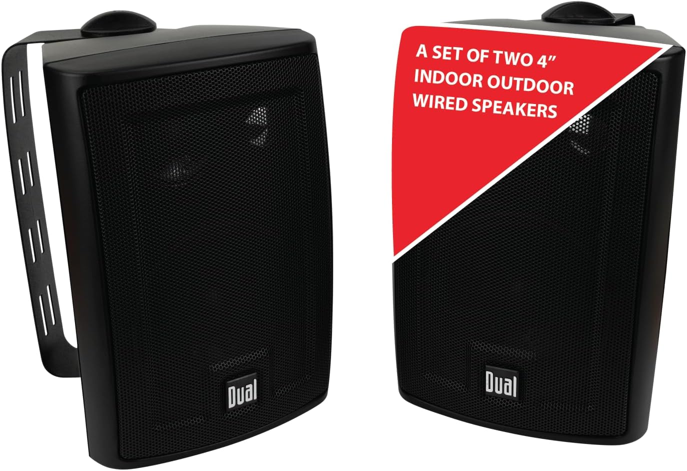 Dual Electronics LU43PB 4in 3-Way High Performance Speakers