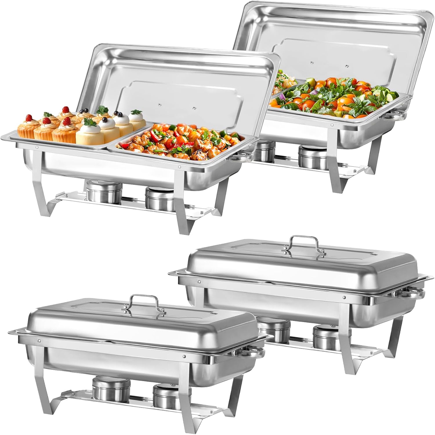 8QT Rectangular Chafing Dish Buffet Set for Elegant Catering